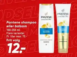 Bilka Pantene shampoo eller balsam, DKK 12 tilbud