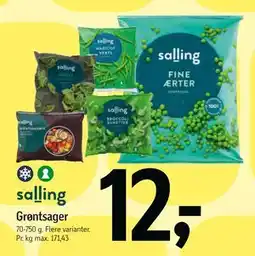 Føtex Grøntsager, DKK 12 tilbud