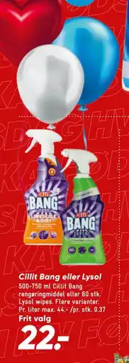 Bilka Cillit Bang eller Lysol, DKK 22 tilbud