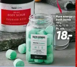 Bilka Pure energy bath bomb, DKK 18 tilbud