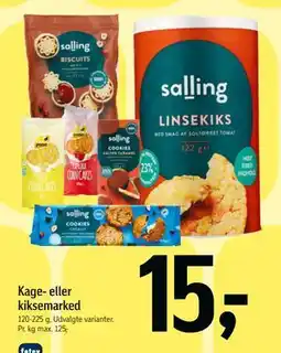 Føtex Kage- eller kiksemarked, DKK 15 tilbud