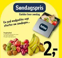 Føtex Frugtmarked, DKK 2 tilbud
