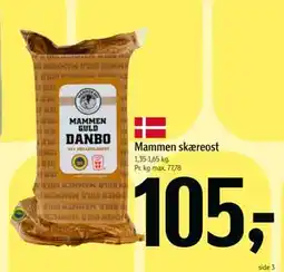 Føtex Mammen skæreost, DKK 105 tilbud