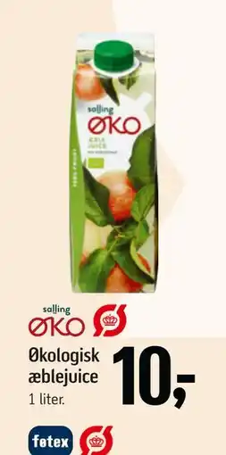 Føtex Økologisk æblejuice, DKK 10 tilbud