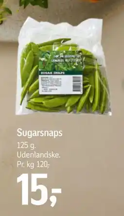 Føtex Sugarsnaps, DKK 15 tilbud