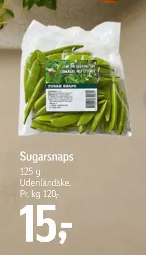 Føtex Sugarsnaps, DKK 15 tilbud