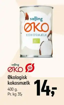 Føtex Økologisk kokosmælk, DKK 14 tilbud