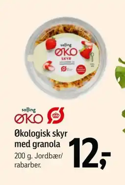 Føtex Økologisk skyr med granola, DKK 12 tilbud