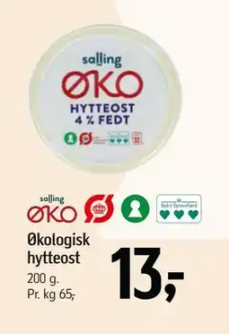Føtex Økologisk hytteost, DKK 13 tilbud