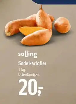 Føtex Søde kartofler, DKK 20 tilbud