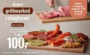 Føtex Betjent grillmarked i slagteren, DKK 100 tilbud