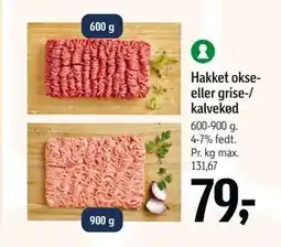 Føtex Hakket okse- eller grise-/ kalvekød, DKK 79 tilbud