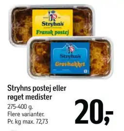 Føtex Stryhns postej eller røget medister, DKK 20 tilbud