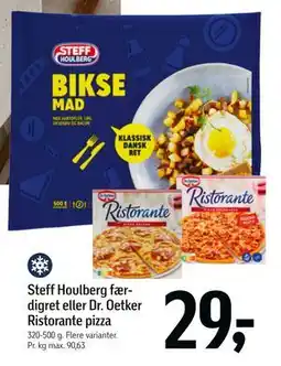 Føtex Steff Houlberg færdigret eller Dr. Oetker Ristorante pizza, DKK 29 tilbud
