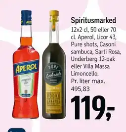 Føtex Spiritusmarked, DKK 119 tilbud