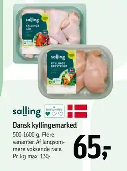 Føtex Dansk kyllingemarked, DKK 65 tilbud