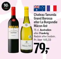 Føtex Chateau Tanunda Grand Barossa eller La Burgondie Mâcon Azé, DKK 79 tilbud