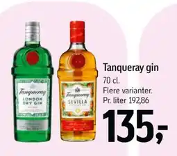 Føtex Tanqueray gin, DKK 135 tilbud