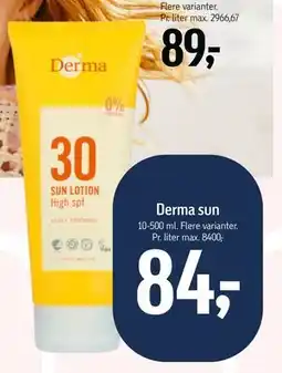 Føtex Derma sun, DKK 84 tilbud