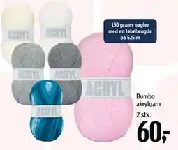 Føtex Bumbo akrylgarn, DKK 60 tilbud