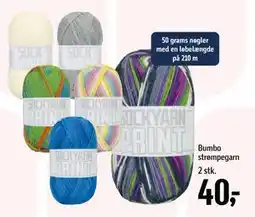 Føtex Bumbo strømpegarn, DKK 40 tilbud