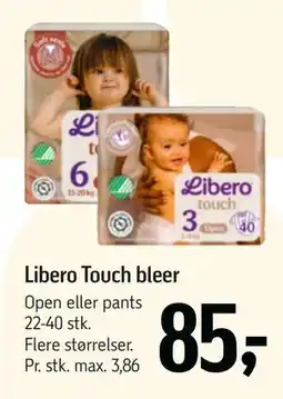 Føtex Libero Touch bleer, DKK 85 tilbud