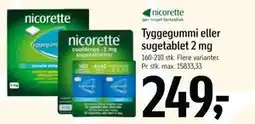Føtex Tyggegummi eller sugetablet 2 mg, DKK 249 tilbud