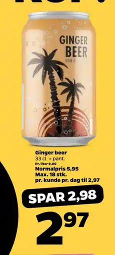 Netto Ginger beer, DKK 2.97 tilbud