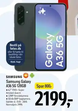Føtex Samsung Galaxy A36 5G 128GB, DKK 2199 tilbud