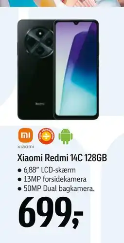 Føtex Xiaomi Redmi 14C 128GB, DKK 699 tilbud