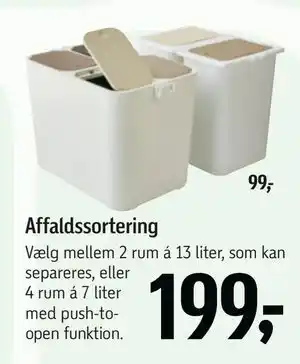 Føtex Affaldssortering, DKK 199 tilbud