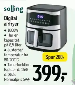 Føtex Digital airfryer, DKK 399 tilbud