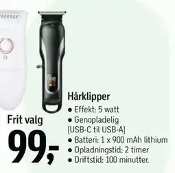 Føtex Hårklipper, DKK 99 tilbud