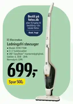 Føtex Ledningsfri støvsuger, DKK 699 tilbud