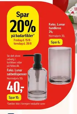 Føtex Spar 20% på badartikler tilbud