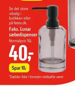 Føtex Lunar sæbedispenser, DKK 40 tilbud