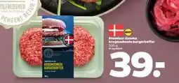 Netto Premieur danske krogmodnede burgerbøffer, DKK 39 tilbud