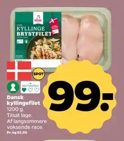 Netto Dansk kyllingefilet, DKK 99 tilbud