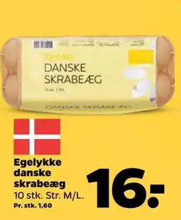 Netto Egelykke danske skrabeæg, DKK 16 tilbud