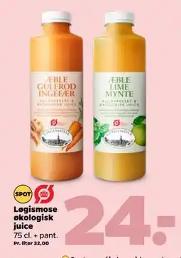 Netto Løgismose økologisk juice, DKK 24 tilbud
