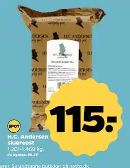 Netto H.C. Andersen skæreost, DKK 115 tilbud