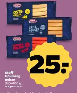 Netto Steff Houlberg pølser, DKK 25 tilbud