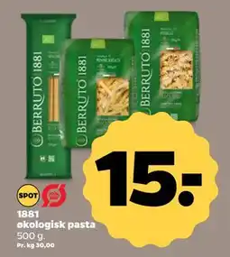 Netto 1881 økologisk pasta, DKK 15 tilbud