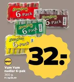 Netto Yum Yum nudler 6-pak, DKK 32 tilbud