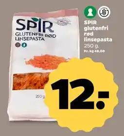 Netto SPIR glutenfri rød linsepasta, DKK 12 tilbud