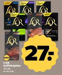 Netto L'OR kaffekapsler, DKK 27 tilbud