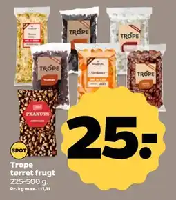 Netto Trope tørret frugt, DKK 25 tilbud