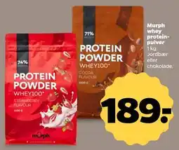 Netto Murph whey proteinpulver, DKK 189 tilbud