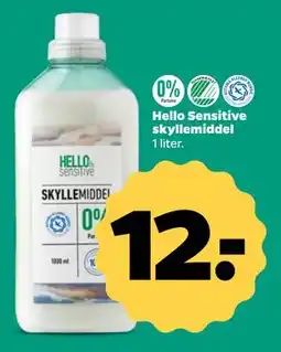 Netto Hello Sensitive skyllemiddel, DKK 12 tilbud