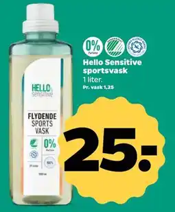 Netto Hello Sensitive sportsvask, DKK 25 tilbud